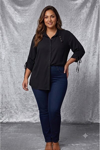 elma abone Plus Size Women's Awesome Different Style Shirt Blouse