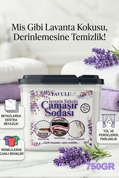 yavulu Lavanta Kokulu Çamaşır Sodası 750G (Özel Kutusunda)