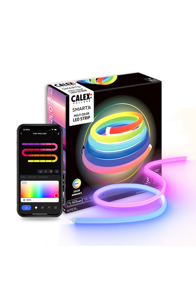 Calex Smart Neon 360 °   Tub LED RGBIC, 3m, IP44, Multicolor