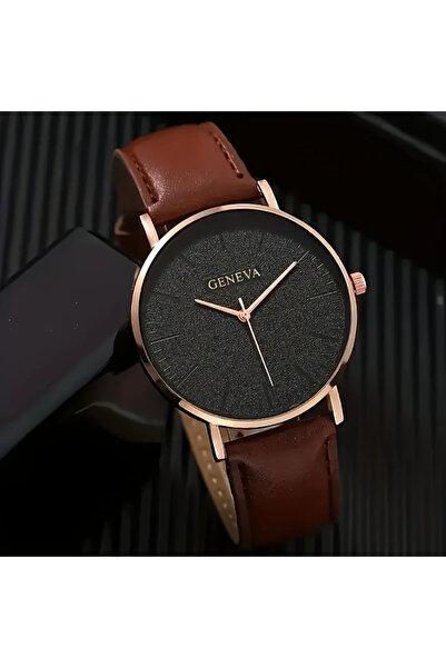 Nobrand A Stylish Watch for Teens And Adults, Featuring a Simple Leather Desi...