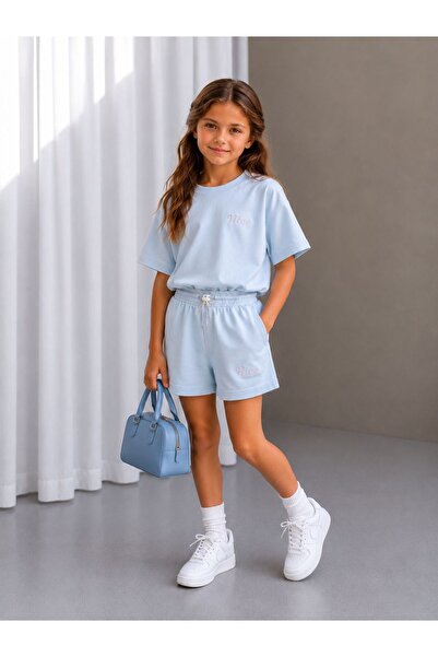 minimorakids Girl's Modal Fabric Shorts T-Shirt Set