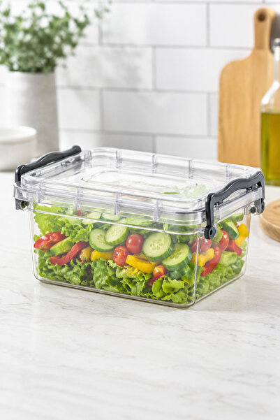 DolphFin Midi Box Storage Container 6 L Plastic Kitchen Organizer with Lid