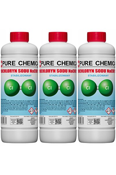 CHOSA Hipoclorit De Sodiu, Pure Chemical, 3L, Clor Activ Lichid 15% Pentru Tr...