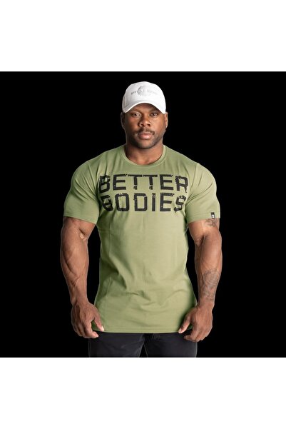 BETTER BODIES Tricou conic de bază verde