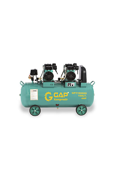 GAP KOMPRESÖR Hava Kompresörü Yüksek Emişli Yağsız Teknoloji 100 Lt 4 Hp