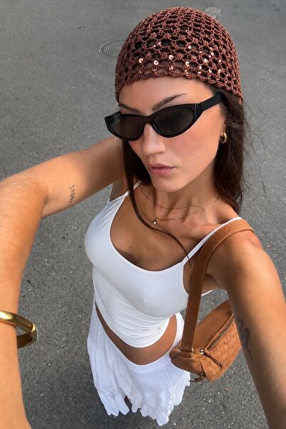 keisy Χειροποίητη Πλεκτή Μπαντάνα Πριμιούμ Ποιότητας από Διχτυωτό Ύφασμα