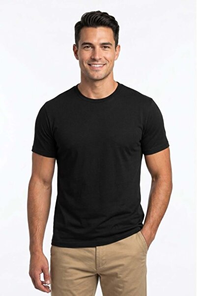 Uki SİYAH Bisiklet Yaka Basic T-Shirt