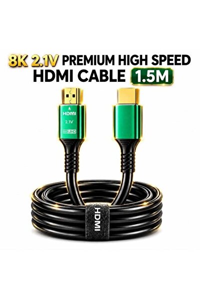 Gamix كابل HDMI 2.1V فائق الدقة 8K بطول 1.5 متر - سرعة عالية 48 جيجابت في الث...