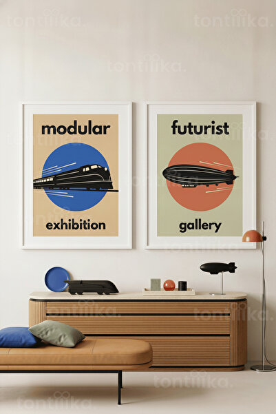 Tontilika Σετ ζωγραφικής με ξύλινο πλαίσιο Retro Future Speed 2 τεμαχίων