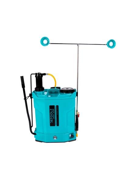 DETOOLZ Pompă de pulverizare 2 în 1 (cu baterie și manuală), 16L