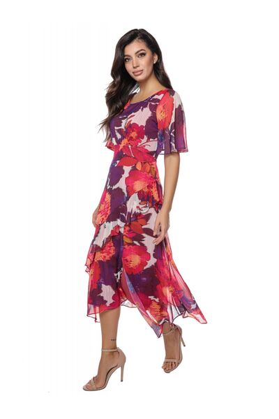 Miss One Rochie cu flori mari
