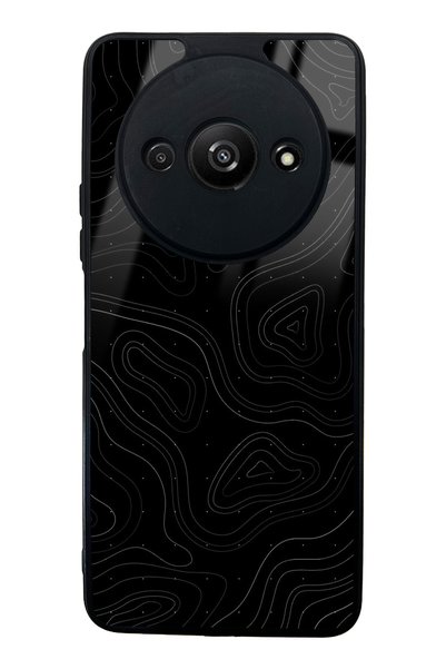 Spoyi حافظة هاتف Xiaomi Redmi A3 بتصميم Topo-Point لامعة