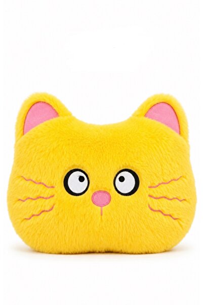 Işık kasabası Cute Yellow Cat Plush Pillow My Sleeping Companion