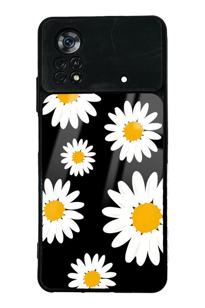 Spoyi حافظة هاتف Xiaomi Poco X4 Pro بتصميم Daisy لامع