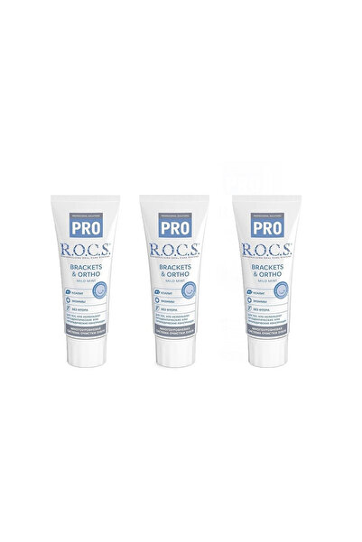 R.O.C.S. R.O.C.S Pro Brackets & Ortho (Florürsüz Özel Bakım) Diş Macunu 60ml ...
