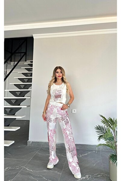 Bella Belluci طقم بدون أكمام منقوش