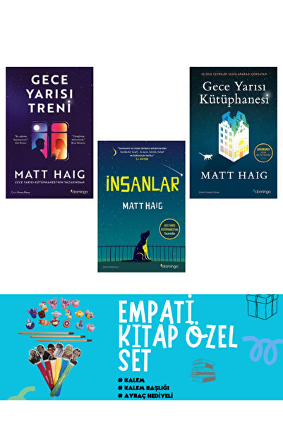 Domingo Yayınevi Gece Yarısı Kütüphanesi Gece Yarısı Treni İnsanlar 3 Kitap H...