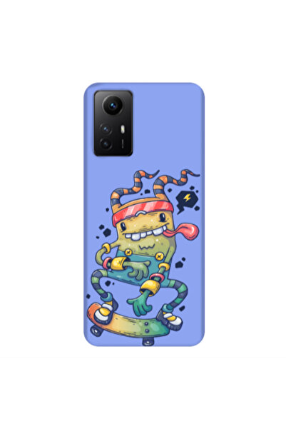 Other Xiaomi Redmi Note 12s Dangerous task Light Purple Colored Silicone TPU ...