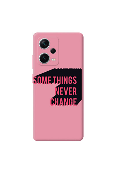 Other Xiaomi Poco X5 Somethings Never Change Pink Colored Silicone TPU Θήκη