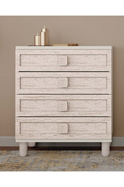 miracool Nilüfer 4 Çekmeceli Şifonyer / Komple MDF / Modern Tasarım