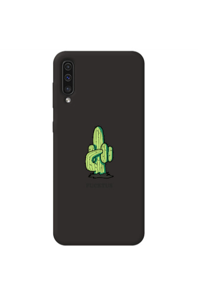 Other Samsung A70 Green Cactus Black Colored Silicone TPU Θήκη