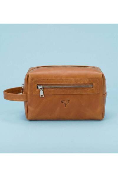 Trendmiya Genuine Leather Brown Men's Portfolio Handbag