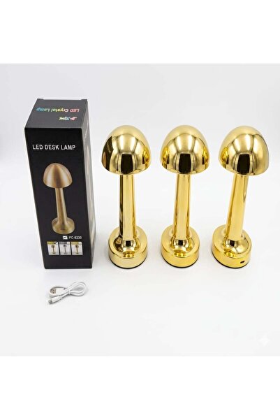 TOHFA Luxury Gold Table Lamp 4 pieces (Gold Elegance LED Lamp)
