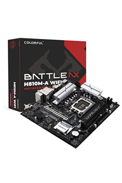 Colorful BATTLE-AX H810M-A WIFI V20 Intel H810 DDR5 6400 MHz mATX Gaming (Oyu...