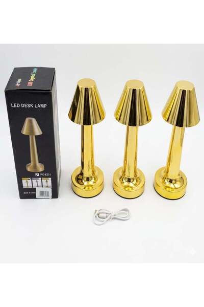 Tohfah Gold Elegance LED Table Lamp 4 Pieces