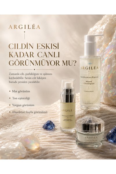 Argilea Skin Renewal and Brightening Care Set |   Facial Cleansing Gel + Opal Serum + Sapphire Cream