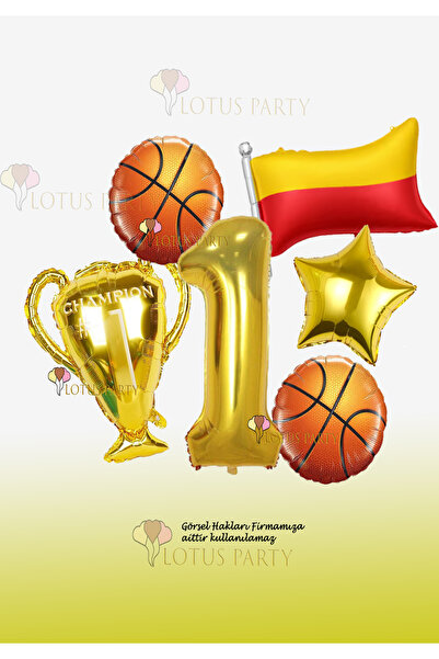 LOTUS PARTY Set de petrecere tematică pentru fani de baschet - Balon în formă...