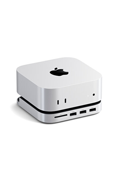 Satechi Mac Mini M4 Stand & Hub SSD Gümüş ST-GNMMES