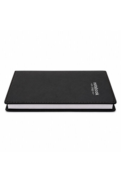BRANDLESS Agendă notebook 48K, copertă neagră tip piele