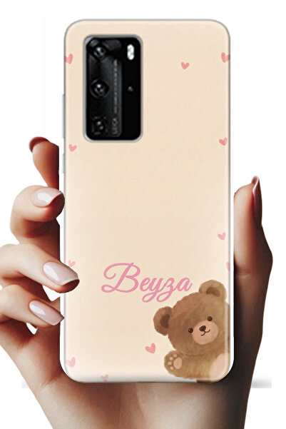 Noprin Huawei P40 Pro Kılıf - İsimli Yazılı Kişiye Özel Kişileştirelebilir Kı...