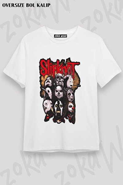 ZOKAWEAR Μπλουζάκι Unisex Loose Fit με στάμπα Slipknot v10