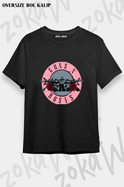 ZOKAWEAR تي شيرت مطبوع للجنسين من نوع Guns N Roses v11