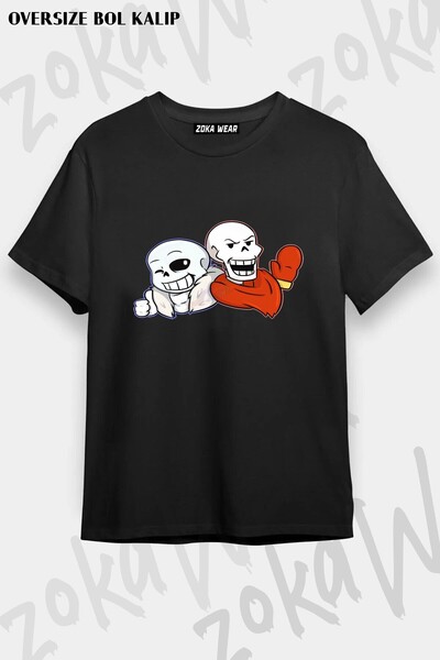 ZOKAWEAR Μπλουζάκι Unisex Loose Fit Undertale Sans v11 με στάμπα