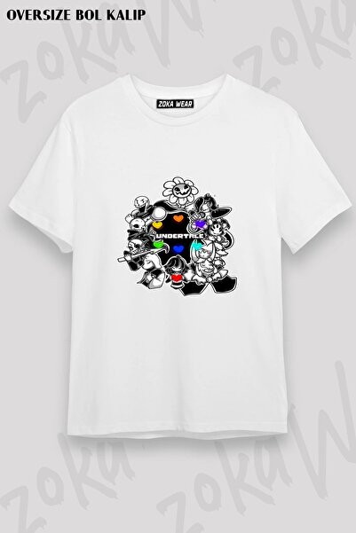 ZOKAWEAR Μπλουζάκι Unisex Loose Fit Undertale Sans v10 με στάμπα
