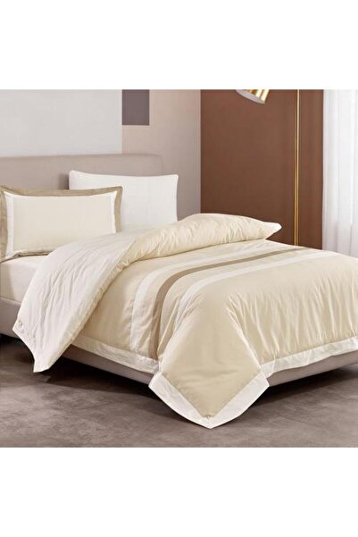 Feather Feather Mori Cotton Striped Patterned 4-Piece Quilted Bedspread with ...
