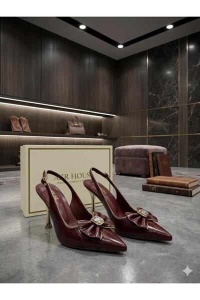 AZR Mid-Heel Stiletto Bow-Tie Shoes with Data Inserts for the New Season