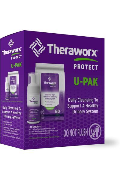 THERAWORX PROTECT U-Pak For Urinary Health Support, Includes Foam and Wipes - 1