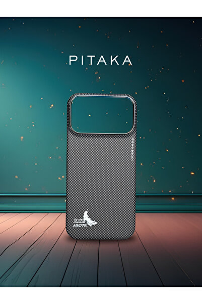 PITAKA Premium Aramid Fiber Mobile Case | Ultra-Thin, Lightweight, Tactile Wo...