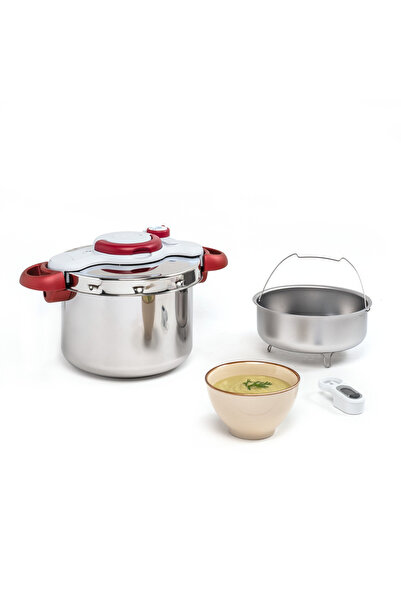 TEFAL Oală sub presiune ClipsoMinut Perfect P4620733, 6 L, compatibilă cu ind...