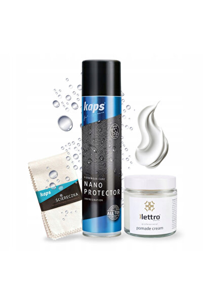 kaps Set de ingrijire a incaltamintei, Kaps, pomada cremoasa 100 ml, impregna...