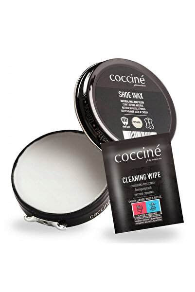 Coccine Set 2 in 1, Coccine, Crema de pantofi incolora, 40 ml, Servetel 1 buc...