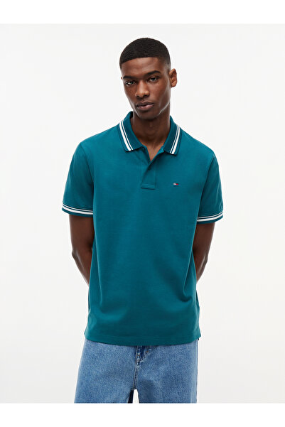 Tommy Jeans Green Men Polo