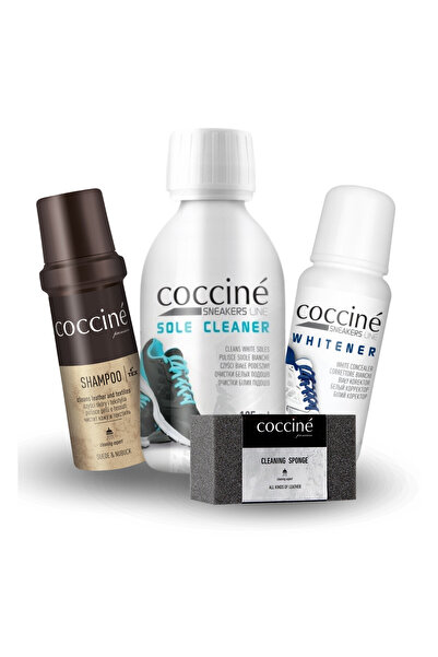 Coccine Kit de curatare a incaltamintei, Coccine, 4 in 1, 75 ml, 125 ml, inal...
