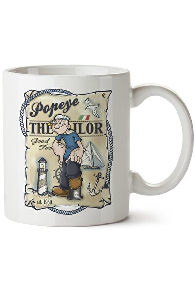 ET ERTAPASSAGE original creative designs Popeye Printed Porcelain Mug, Machin...
