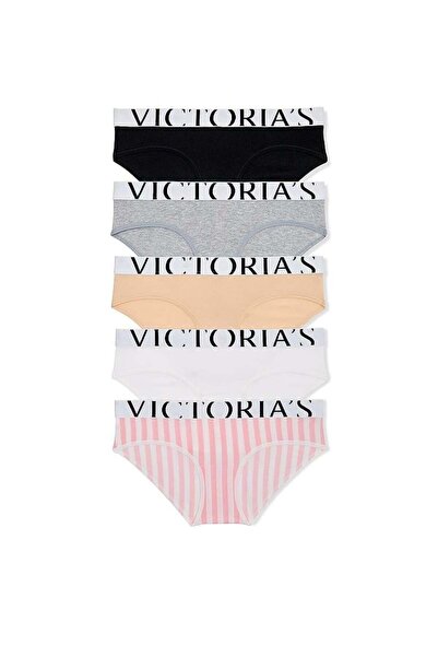 Victoria's Secret 5'li Paket Exploded Logo Hiphugger Külot