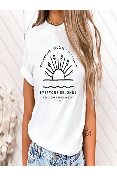 COZYWEAR Everyone Belongs Printed T-Shirt